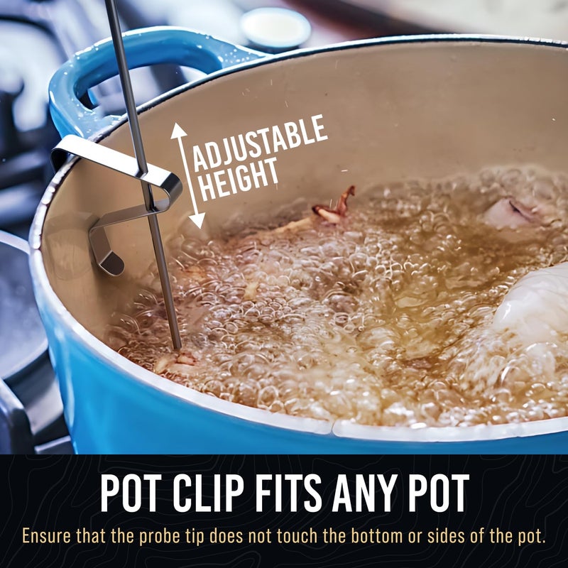CRAFT911 Candy Thermometer with Pot Clip - Deep Fry Oil Thermometer for Frying - Cooking Thermometer for Frying Oil Candle Making Hot Oil Deep Fryer Thermometer 8"" Side of Pot Thermometer - Image 5